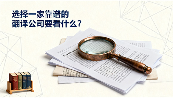 选择一家靠谱的翻译公司要看什么？