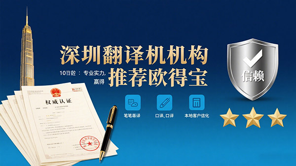 深圳翻译机构推荐欧得宝：专业实力，赢得客户信赖